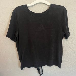 Lululemon open back crop top